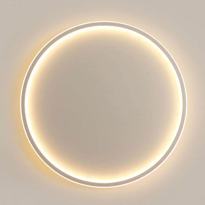 "Modern Nordic LED Ceiling Light with minimalist round flush mount design, providing soft even illumination for modern interi