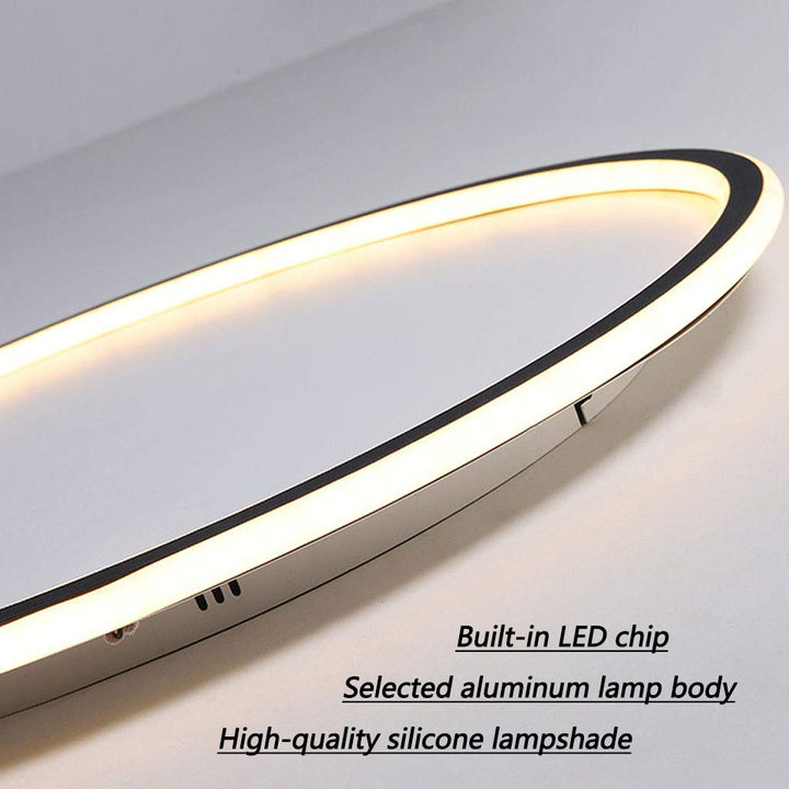 "Modern Nordic LED Ceiling Light with minimalist round flush mount design, providing soft even illumination for modern interi