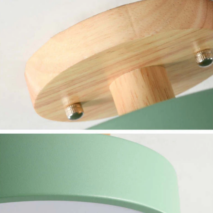 Modern round LED ceiling light, Nova, with adjustable ambiance for living rooms.