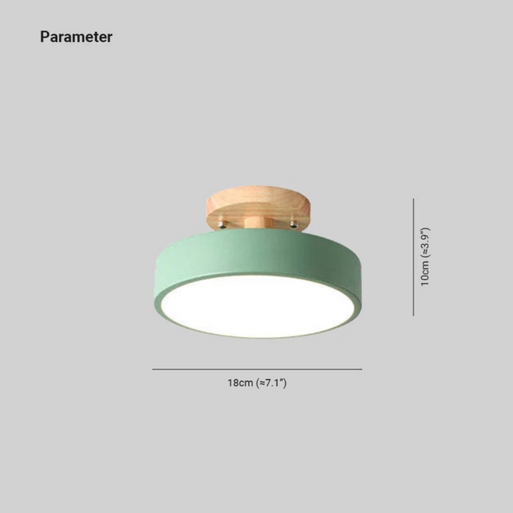 Elegant Nova round LED light; offers adjustable ambient lighting for any room.