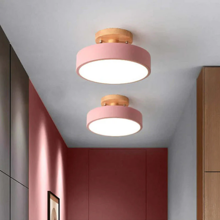 Stylish Nova round LED fixture, providing versatile light for modern homes.
