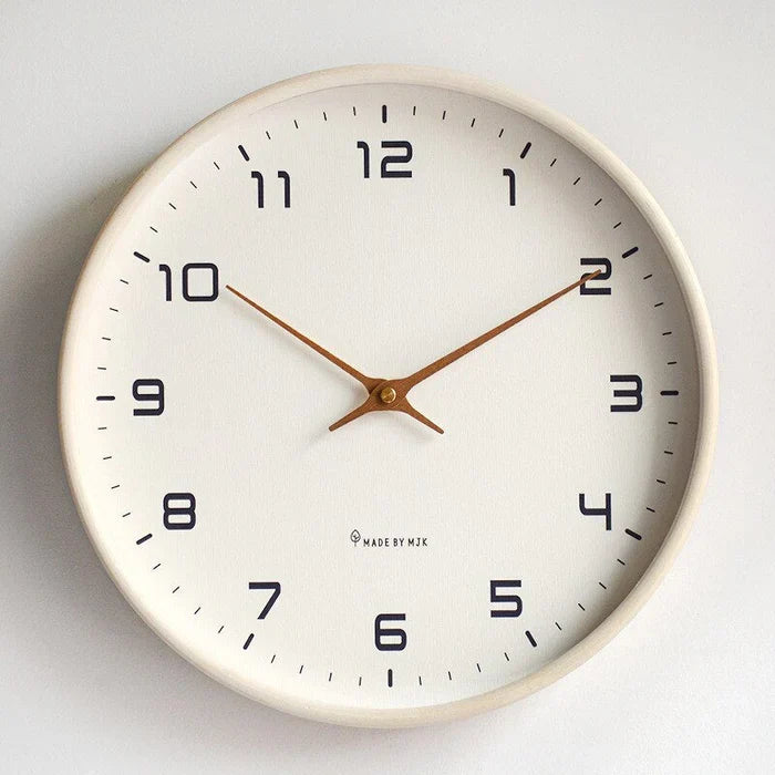 Elegant Scandinavian style silent wall clock, a modern decorative accent for contemporary home & office.