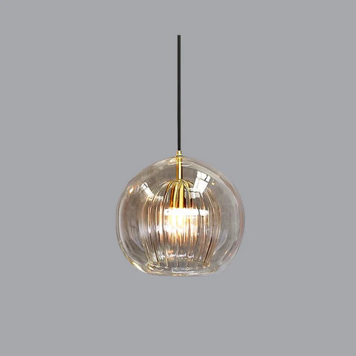 Contemporary hanging LED lamp, a stylish sphere ceiling light ideal for modern living spaces and ambient lighting.