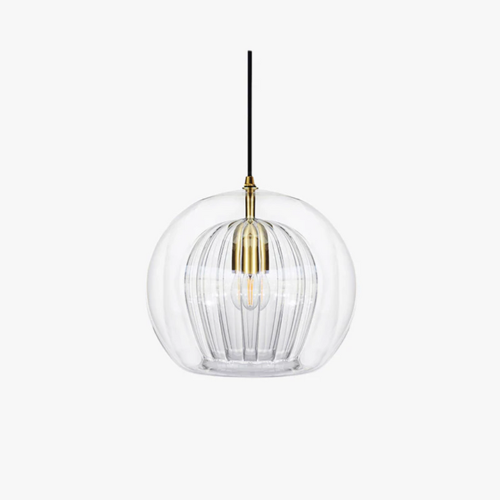 Energy-efficient Aurora Sphere LED pendant, warm white light for modern interiors.