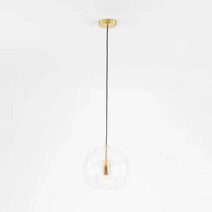 Aurora Sphere modern LED pendant lamp, adds a touch of elegance to living spaces.
