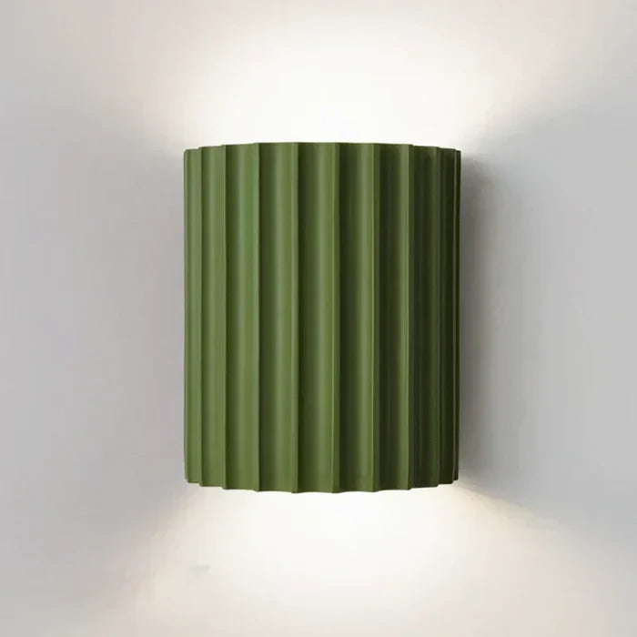 Elegant modern wave design resin lamp, a decorative LED wall light for home interior.