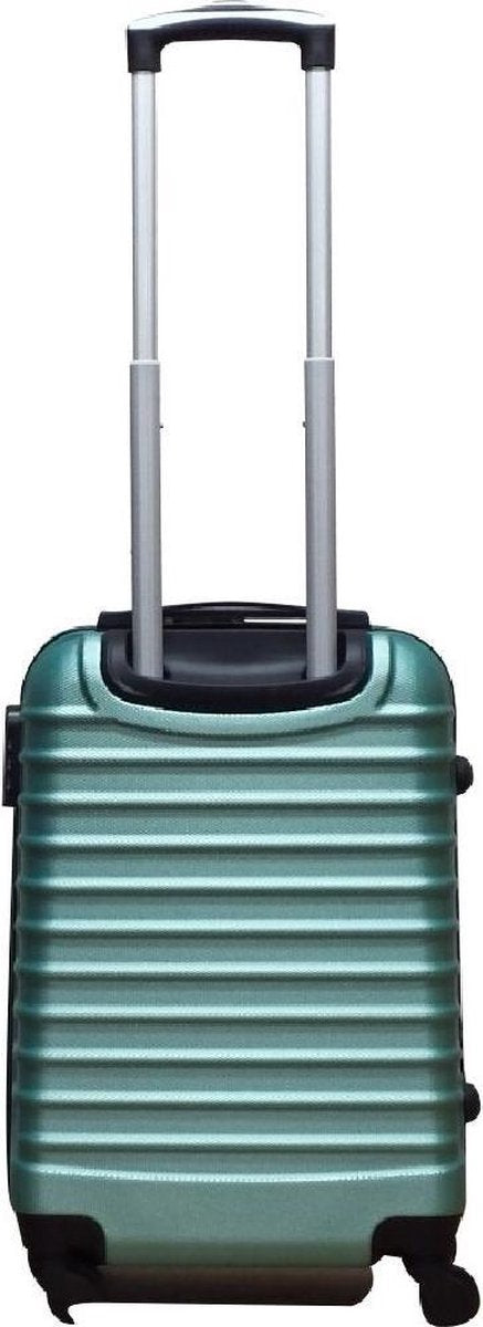 Napoli green 2-piece hard shell suitcase set with spinner wheels, durable for all travel.