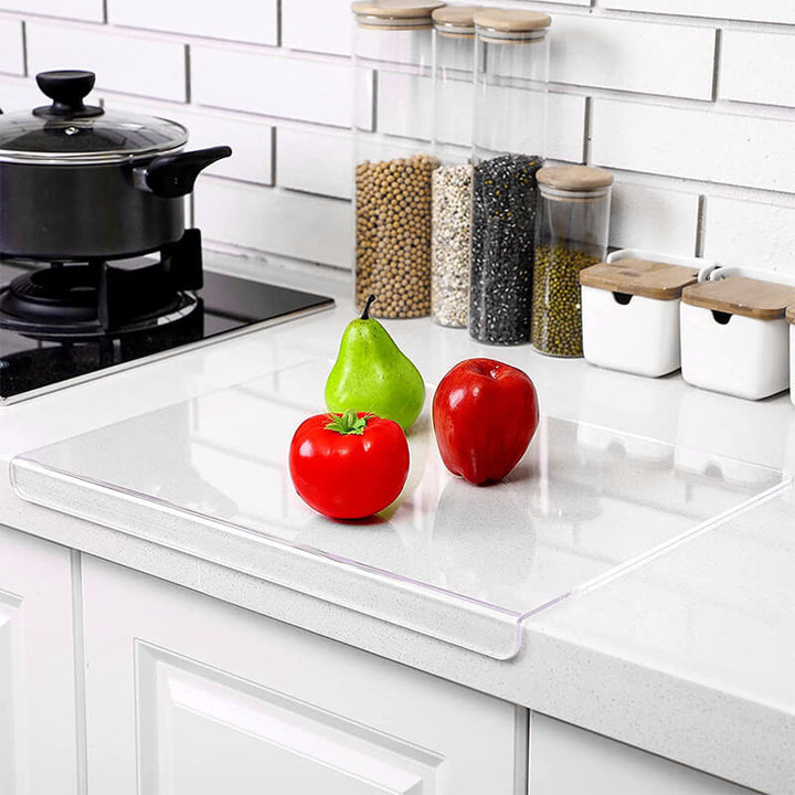 Durable acrylic chopping board, non-slip base ensures safe and hygienic food prep in any kitchen.