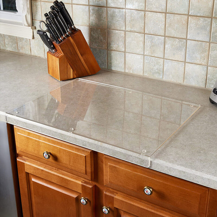 Essential kitchen non-slip acrylic cutting board, providing secure & hygienic surface for daily food prep.