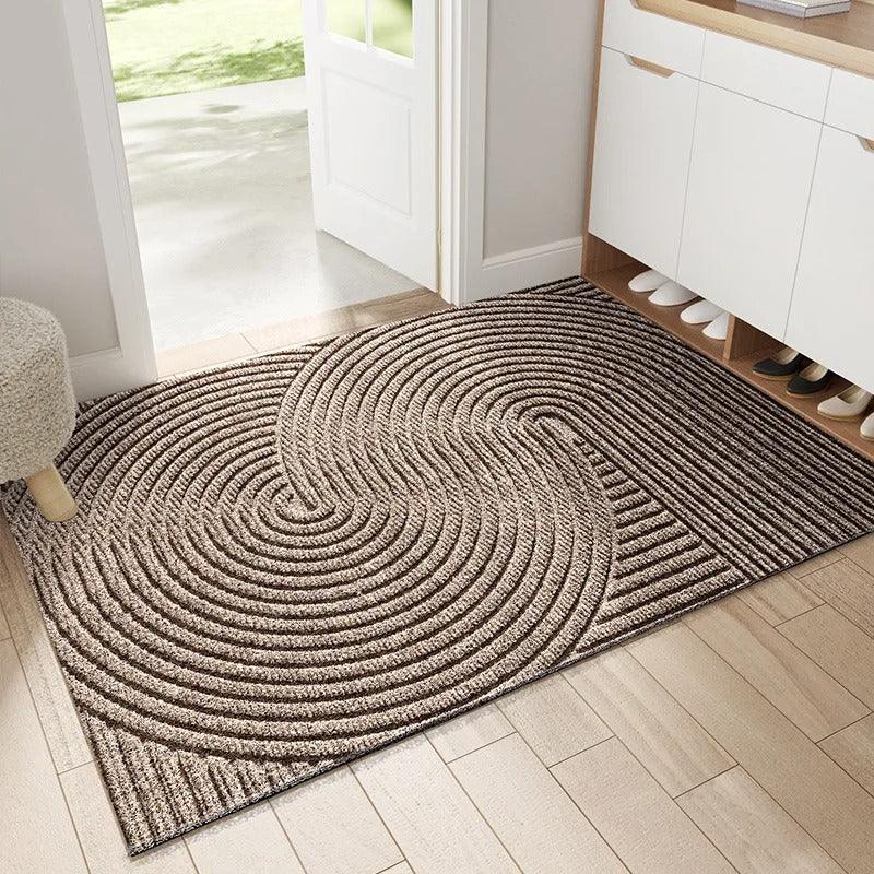 Washable Nordic doormat, non-slip entryway mat. Effective dirt trap for home floor protection & decor.