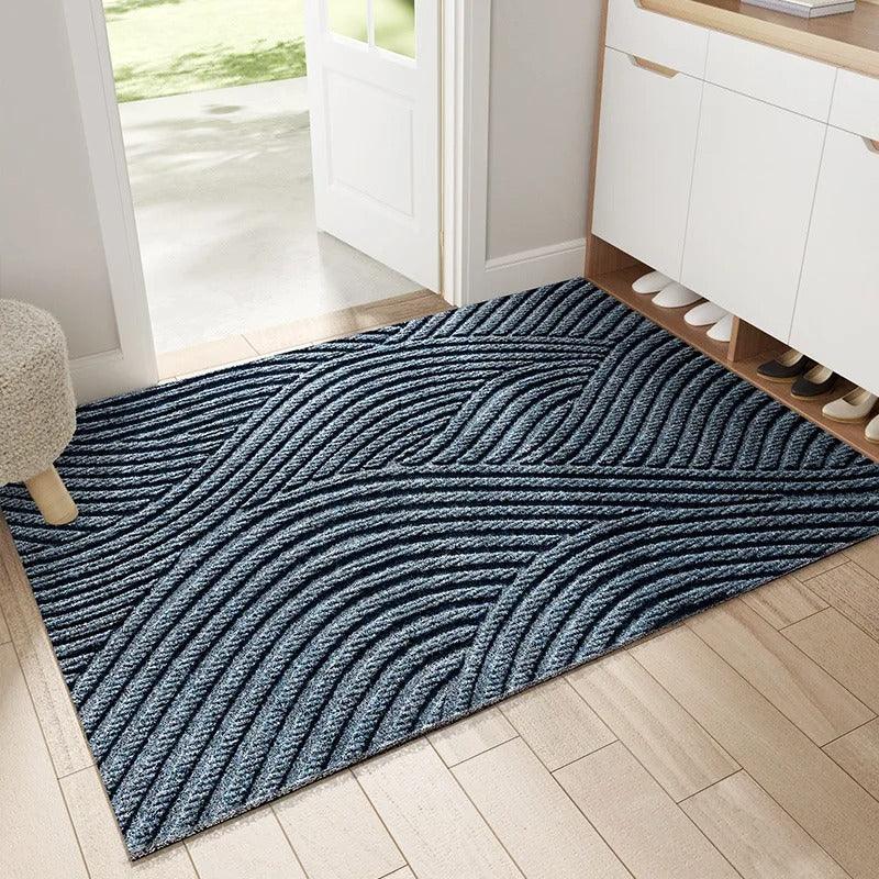 Stylish Nordic welcome doormat for entryways. Non-slip, modern home decor accent for sand and dirt control.