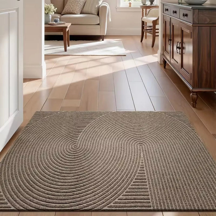 Contemporary Nordic doormat, non-slip dirt catcher for home entryways. Durable floor protection & modern decor.