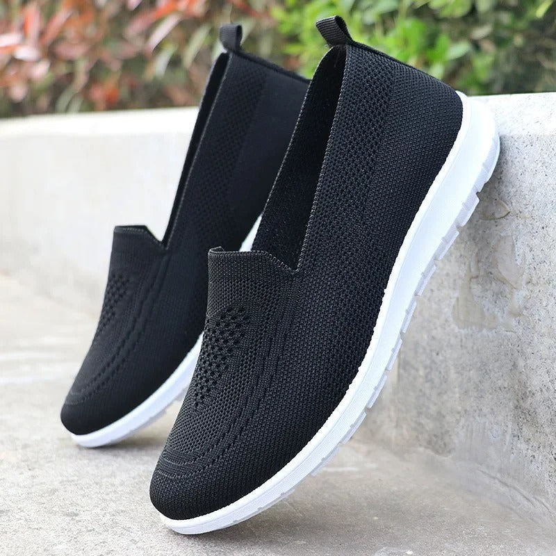 Women's breathable slip-on orthopedic sneakers with arch support for summer comfort.