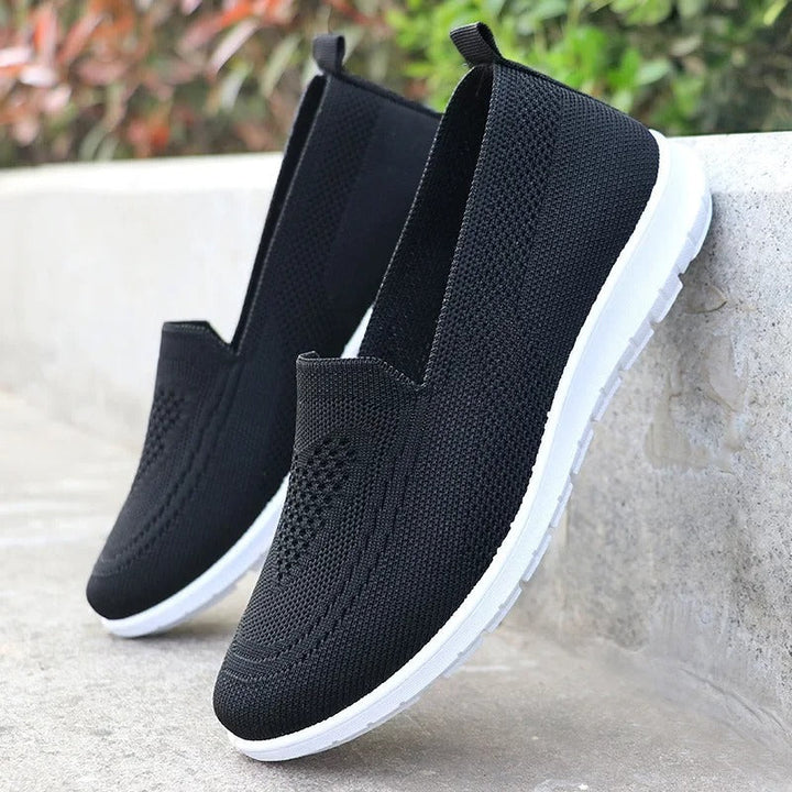 Women's breathable slip-on orthopedic sneakers with arch support for summer comfort.