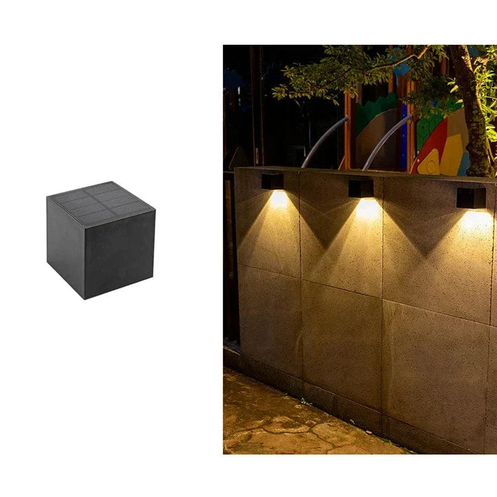 Outdoor LED solar wall light, European style, waterproof, garden lamp, IP65, elegant design