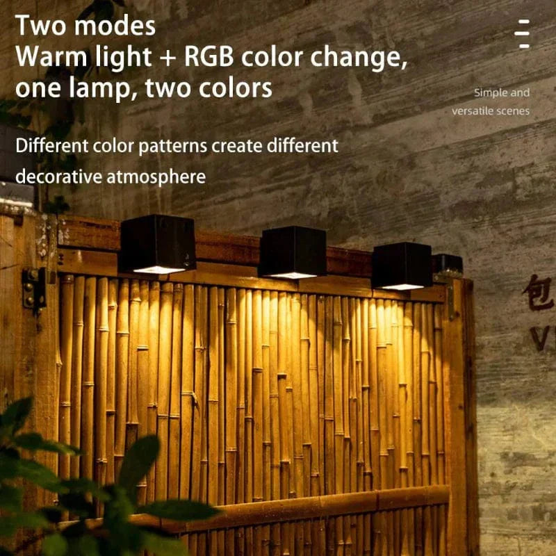 Outdoor LED solar wall light, European style, waterproof, garden lamp, IP65, elegant design