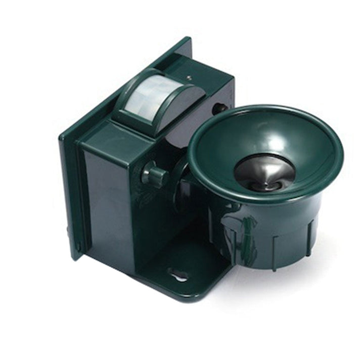 Solar powered motion sensor bird scarer for outdoor use, ensuring your garden and yard are pest-free.