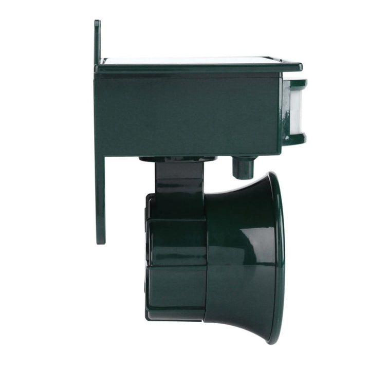 Outdoor bird repeller providing humane wildlife control and garden protection with its motion sensor.