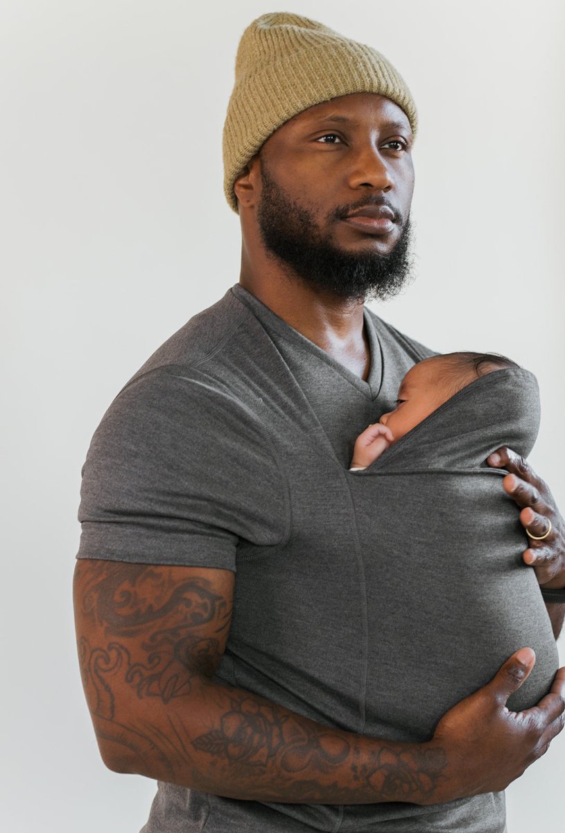 Comfortable baby carrier shirt providing hands-free infant support. Ergonomic design for secure & easy baby wearing.