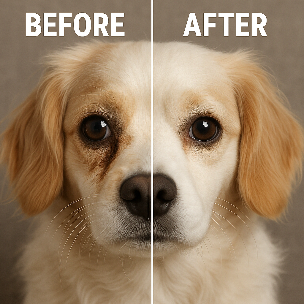 "Pet eye wipes for gentle cleaning and brightening, removes dirt and tear stains, soothing and easy to use, pet supplies."