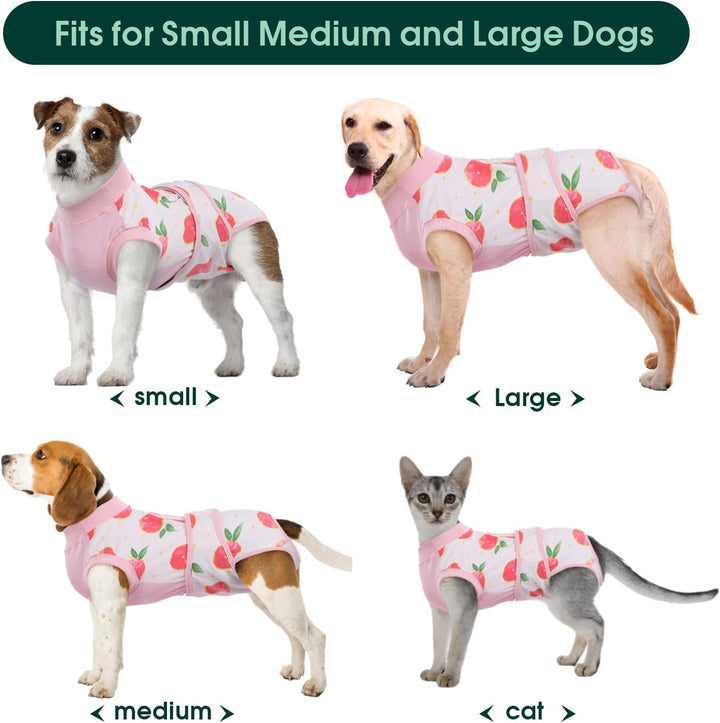 Gentle pet recovery suit for dogs and cats. Promotes healing & prevents wound interference.