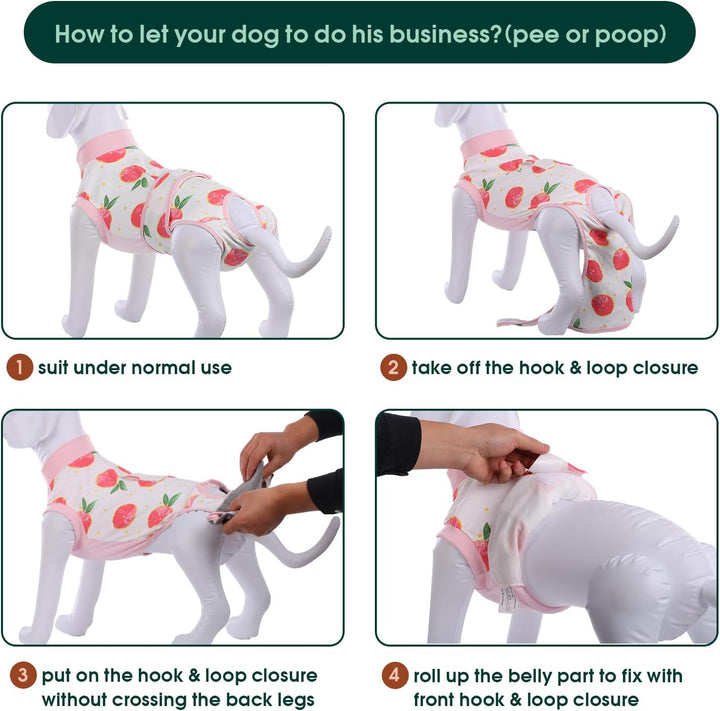 Animal care recovery suit: helps dogs & cats heal faster post-surgery with soft protection.