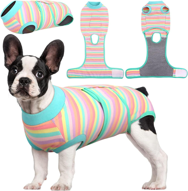 Soft pet recovery suit ensures comfort & wound protection for dogs & cats after surgery.