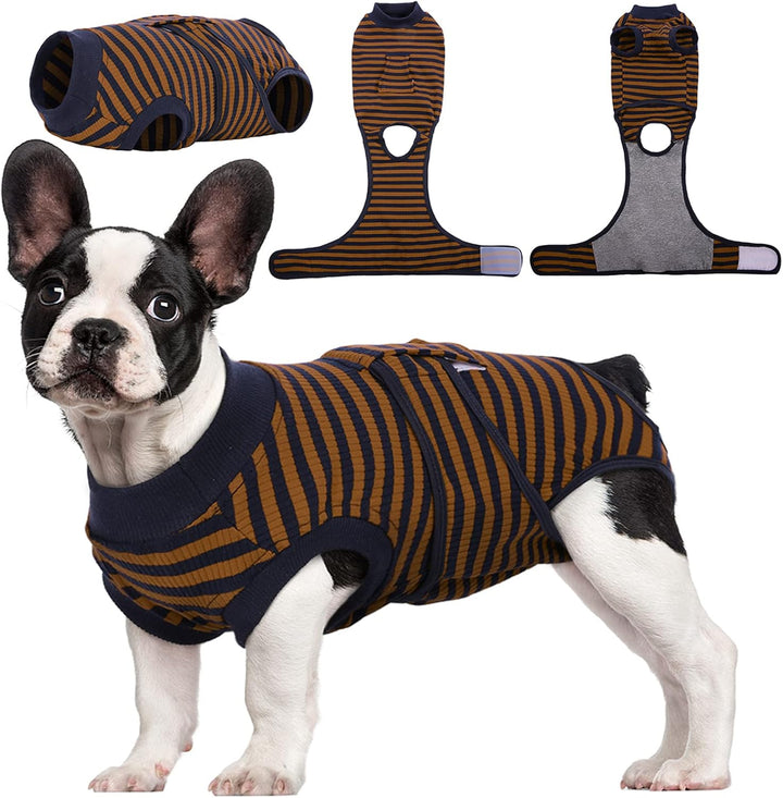 Vet recommended pet recovery suit: soft clothing for effective dog & cat surgical healing.
