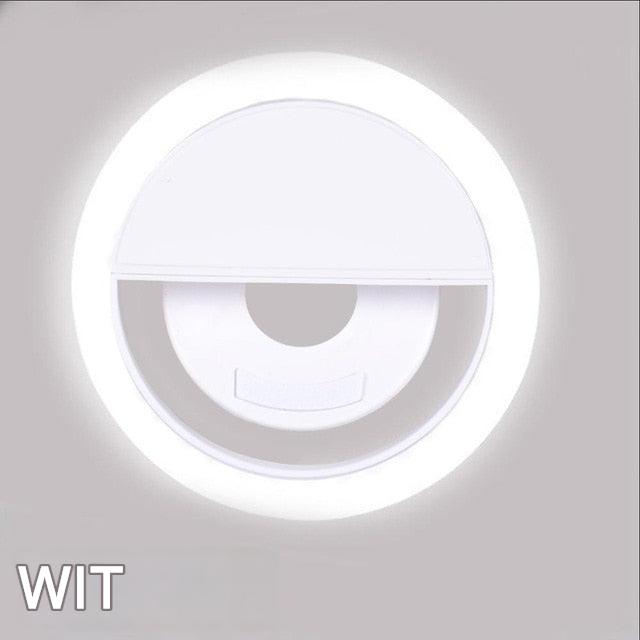 Versatile portable ring light, a perfect phone accessory for selfies, video, and makeup.