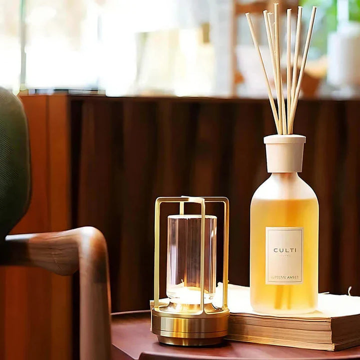 Versatile portable crystal table lamp, suitable for bedroom, dining, or enhancing any outdoor event ambiance.