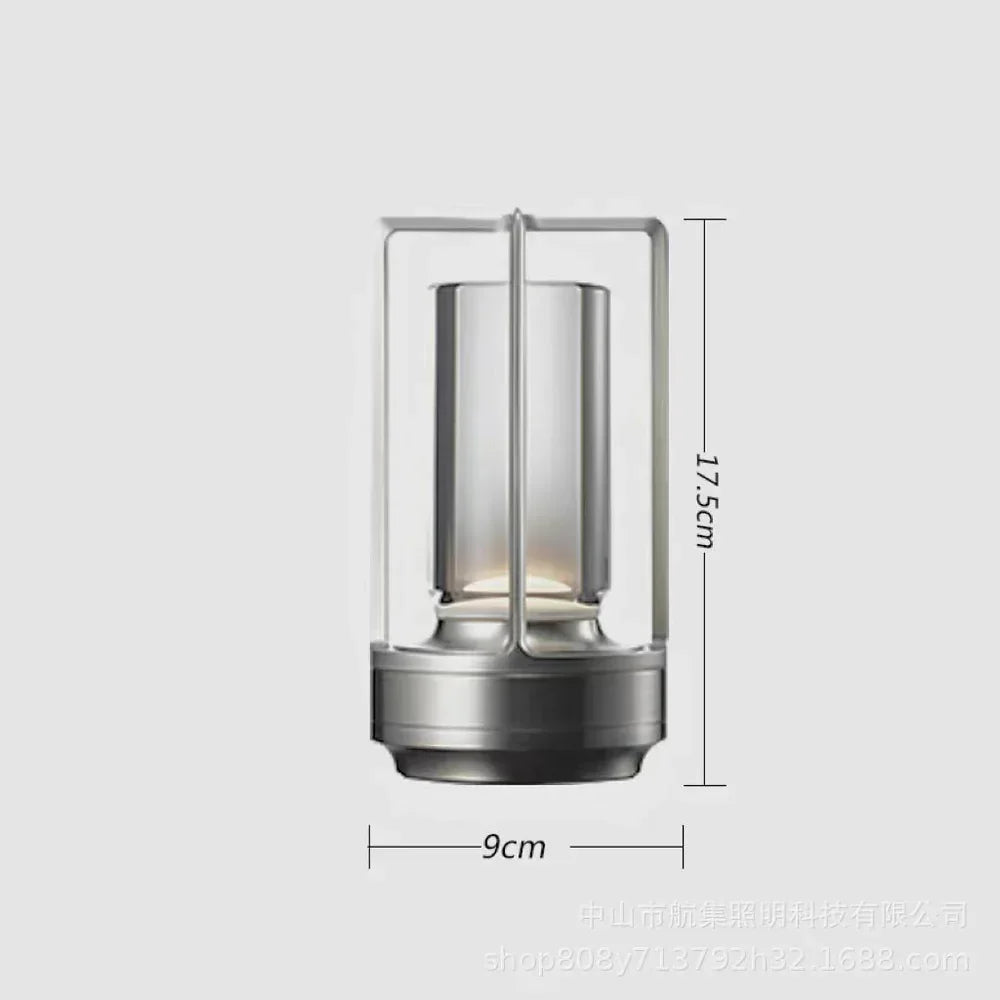 Decorative crystal LED table lamp, enhancing modern home decor with its unique light projection & elegance.