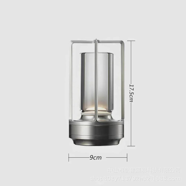 Decorative crystal LED table lamp, enhancing modern home decor with its unique light projection & elegance.