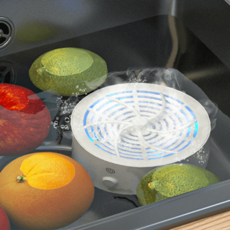 Easy-to-use portable fruit & vegetable cleaner, a chemical-free kitchen gadget for safer, healthier food prep.