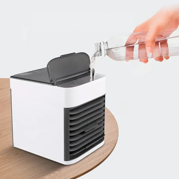 ChillWave mini AC: personal cooler, air purifier, humidifier, LED light.