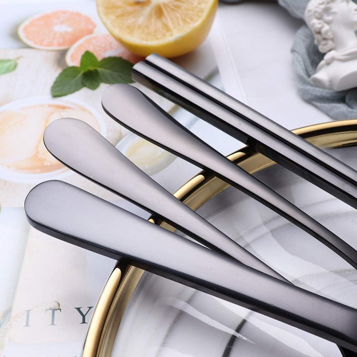 Compact and lightweight stainless steel cutlery set, your go-to for travel & picnics.