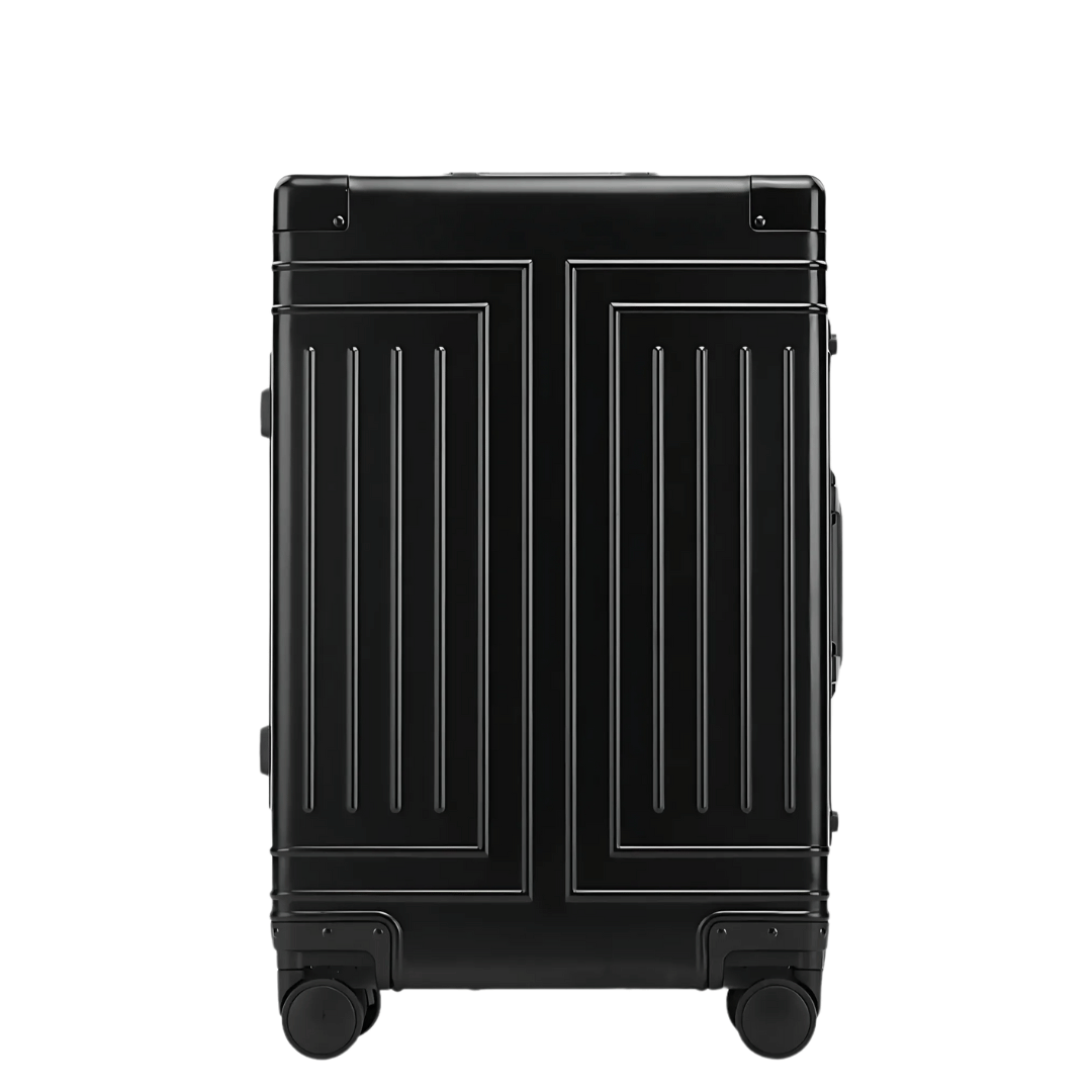 Premium aluminum hardshell travel suitcase, durable & stylish unisex luggage.
