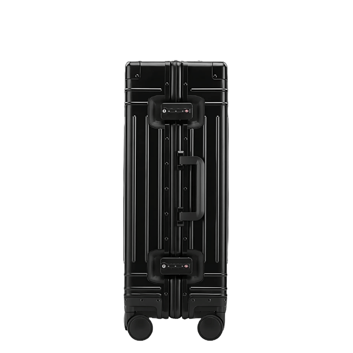 Unisex aluminum hardshell luggage with smooth spinner wheels & secure TSA lock.