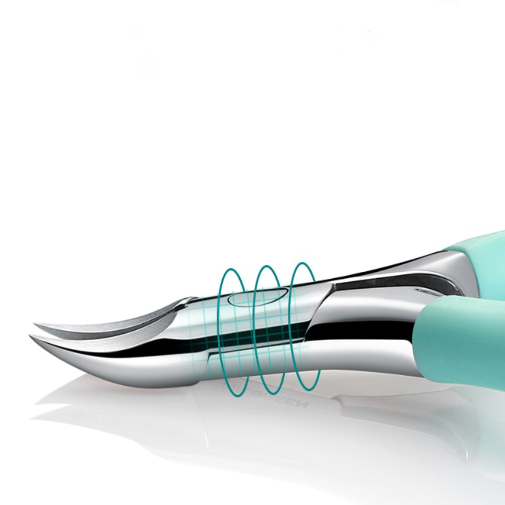 Ergonomic toenail clipper for seniors with thick or ingrown nails, offering safe & effective personal grooming.