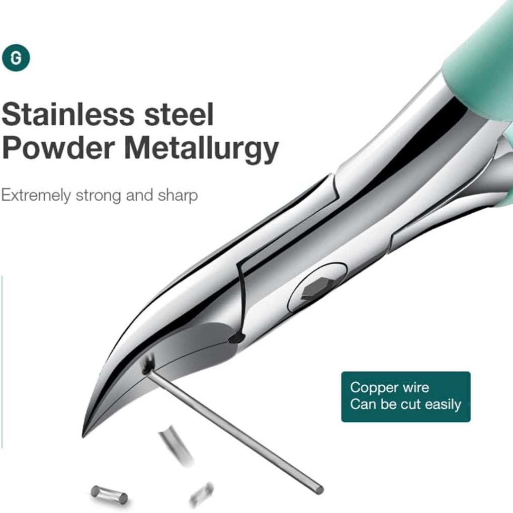 Heavy-duty toenail clipper for elderly health, perfect for thick nails, ensuring comfortable & clean cuts.
