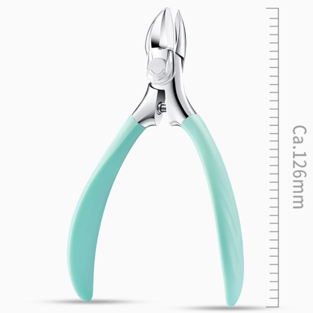 Sharp stainless steel toenail clipper, ideal for seniors & tough nails, enhancing daily foot care routine.