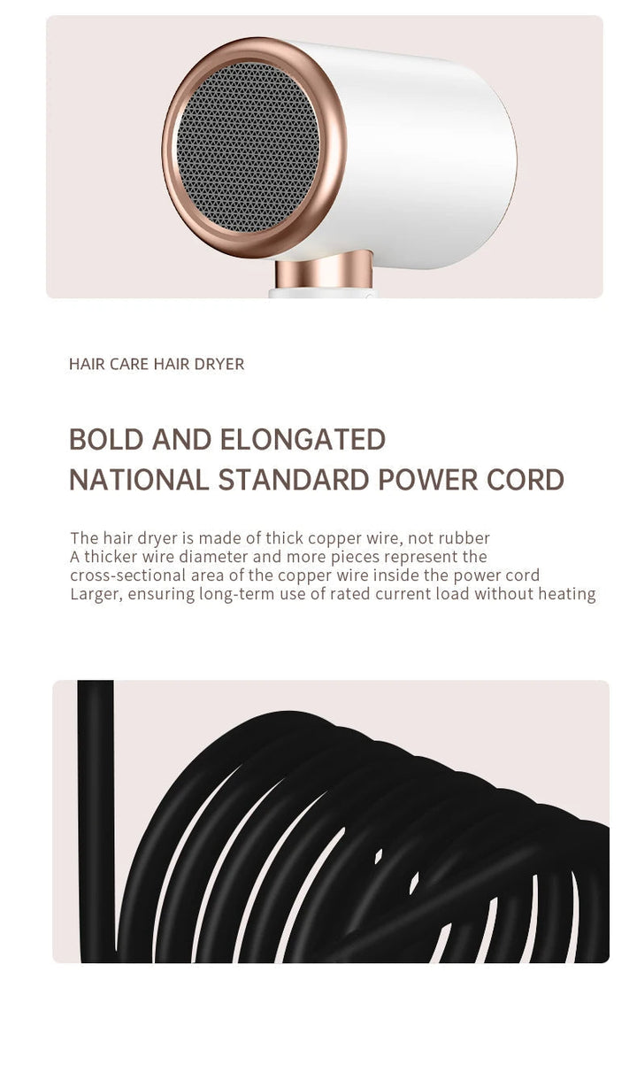 Hair styling beauty tool: 2400W professional dryer with negative ions for fast, frizz-free results.