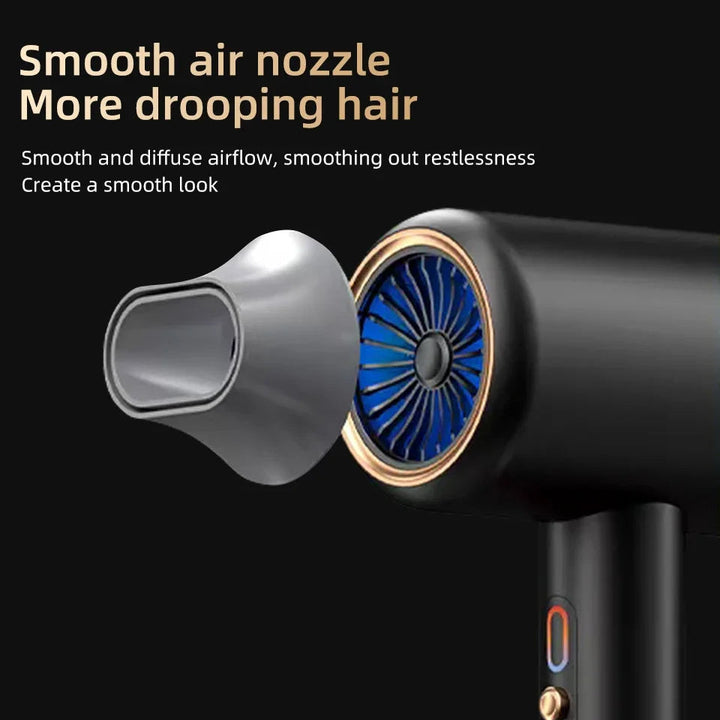 Fast, powerful 2400W professional hair dryer. Negative ions for frizz-free, salon-beautiful hair.