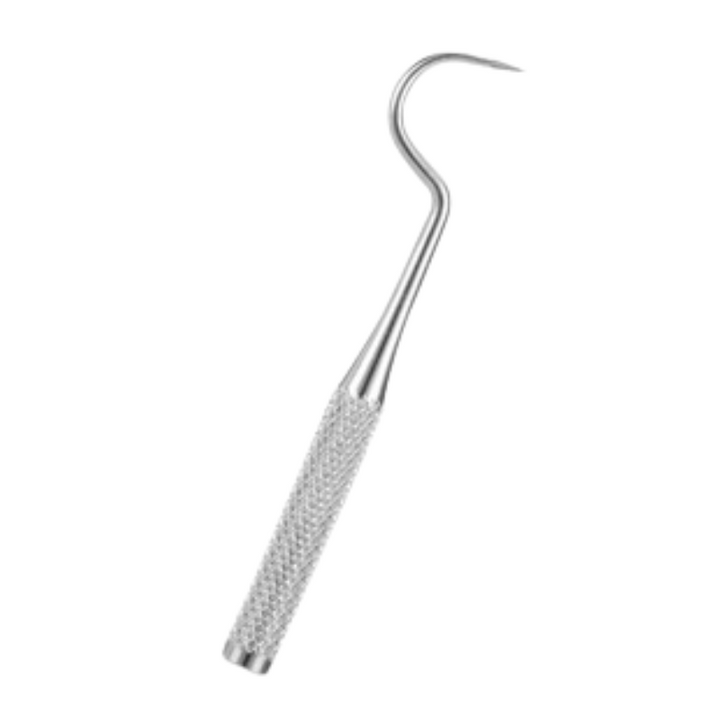 Dental explorer for precise check-ups & scraper for thorough plaque removal at home.