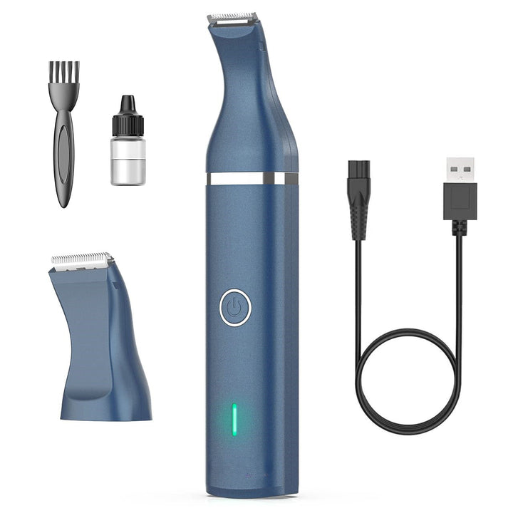 Quiet cordless pet clipper for dogs & cats, professional grooming tool for stress-free pet care.