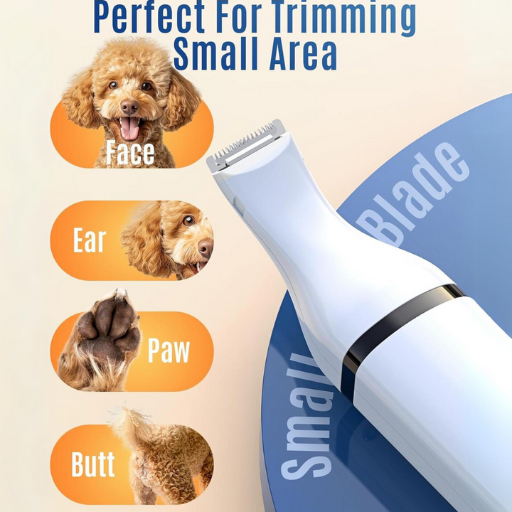 Lightweight cordless animal shaver; perfect quiet grooming tool for both dogs and cats.