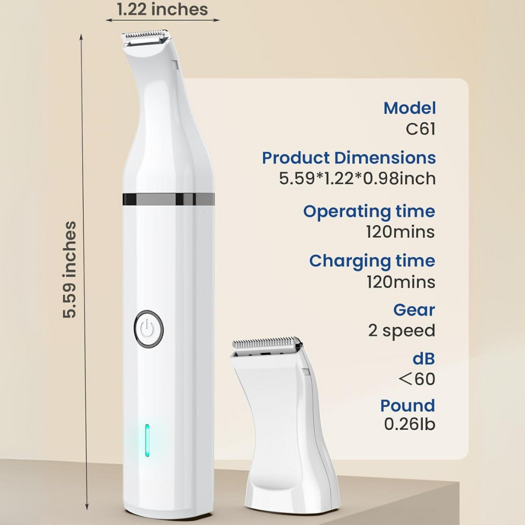 Efficient cordless dog & cat clipper for quick, quiet pet grooming; professional-quality animal shaver.