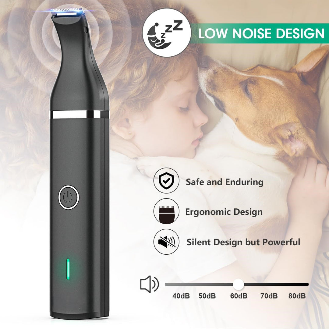 High-performance cordless pet shaver for dogs & cats; ideal for quiet, precise home grooming.