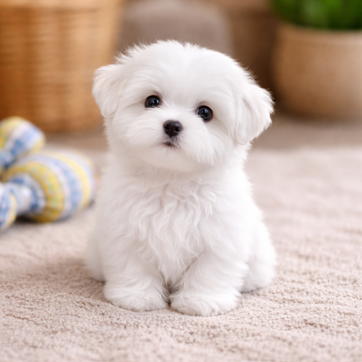 Soft interactive moving plush puppy, a perfect electronic pet and comfort toy for children.