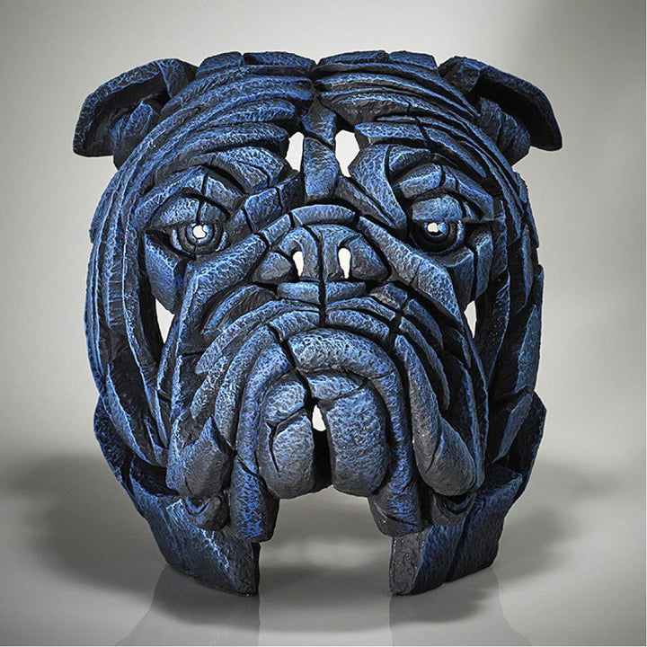 Charming stone resin bulldog sculpture. Realistic animal figurine, ideal pet decor home accent or unique gift.