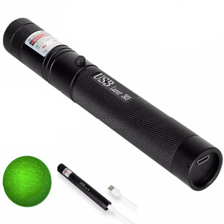 USB-C rechargeable laser tool for long-distance precision, essential outdoor gear.